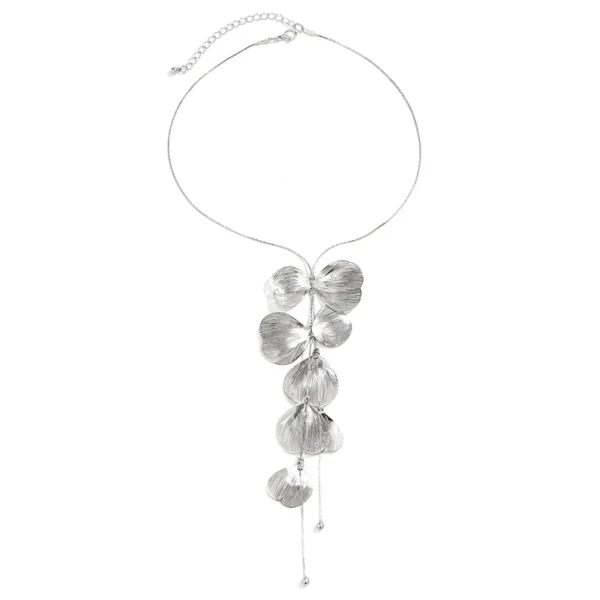 Elegant Gold Leaf Necklace – Stylish & Refined Jewelry – Image 2